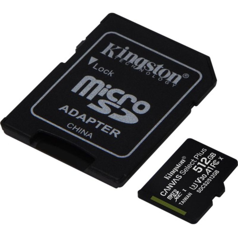 Buy Kingston Canvas Select Plus 512GB microSDXC Card - Class 10 UHS-I (U3) for Android Devices