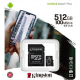 Buy Kingston Canvas Select Plus 512GB microSDXC Card - Class 10 UHS-I (U3) for Android Devices