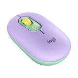 Logitech POP Wireless Bluetooth Mouse in Daydream color, featuring 4000 dpi precision, SilentTouch clicks, and device multitasking.