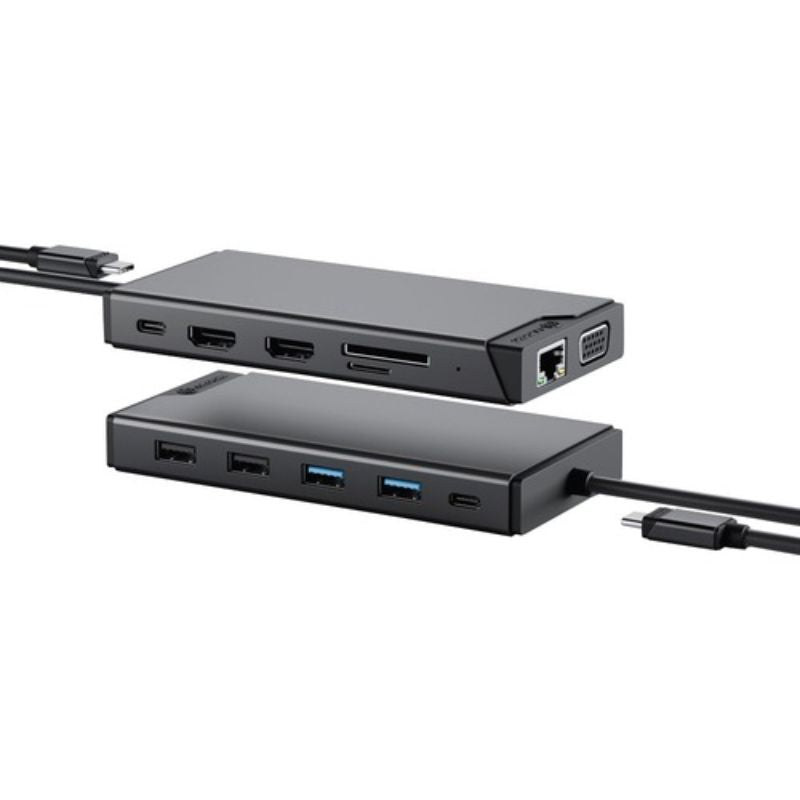 Alogic USB-C 12-in-1 Dual Display Mini Dock - MV2 with Triple Monitor Support and 1920p Resolution
