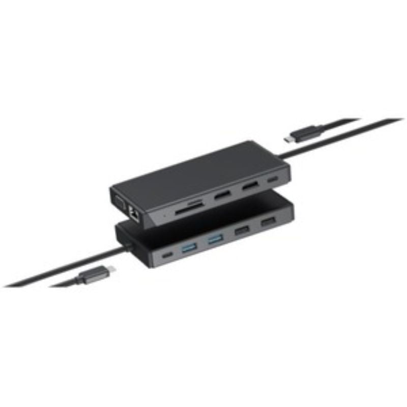 Alogic USB-C 12-in-1 Dual Display Mini Dock - MV2 with Triple Monitor Support and 1920p Resolution