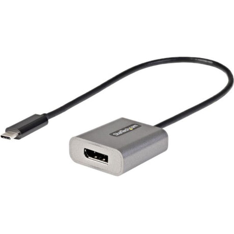 StarTech USB-C to DisplayPort Adapter with 12-inch cable for 4K/8K video output, ideal for professionals and tech enthusiasts.