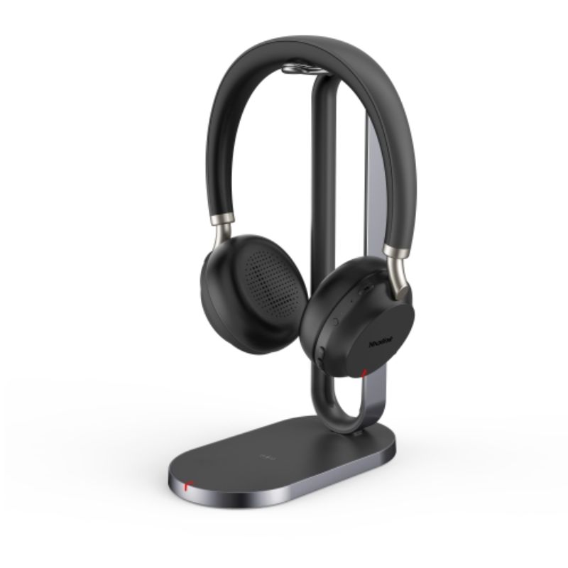 Yealink BH72 Teams Bluetooth Dual Headset with Charging Stand - Wireless USB-A, Black