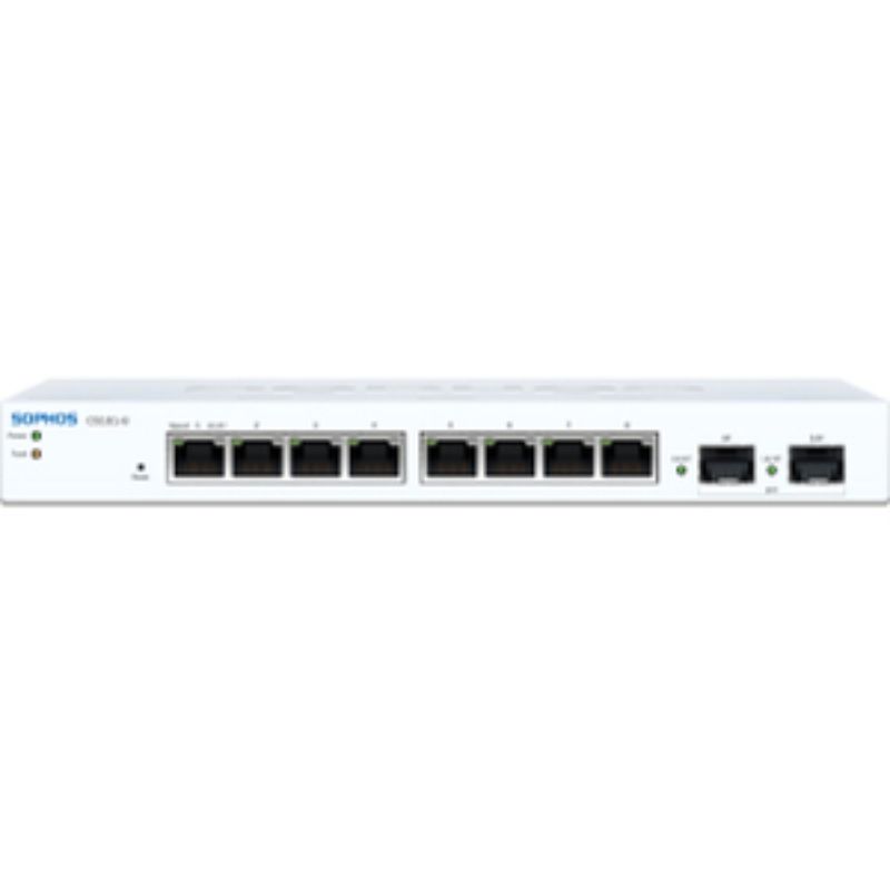 Sophos CS101-8 Managed Ethernet Switch with 8 Gigabit Ports for secure, cloud-managed connectivity in SMBs.