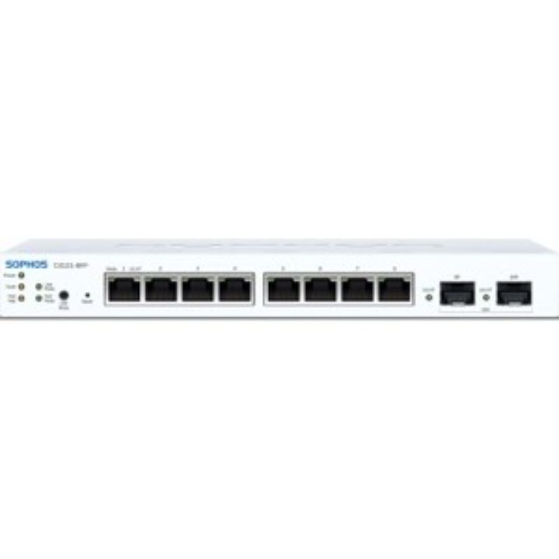 Sophos CS101-8FP Managed Gigabit Ethernet Switch with 8 PoE ports for SMBs, enabling efficient connectivity and security management.