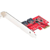 StarTech.com PCIe SATA Card - 2-Port SATA III 6Gbps Controller for HDDs/SSDs - PCIe 2.0 x1