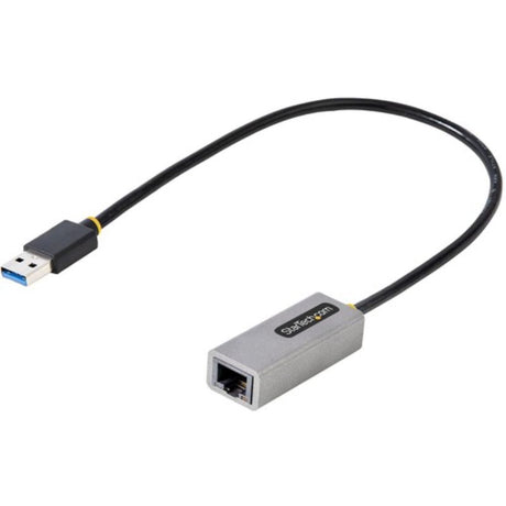 StarTech.com USB 3.2 Gigabit Ethernet Adapter for high-speed 10/100/1000 Mbps connectivity via RJ45 port, compact and reliable.