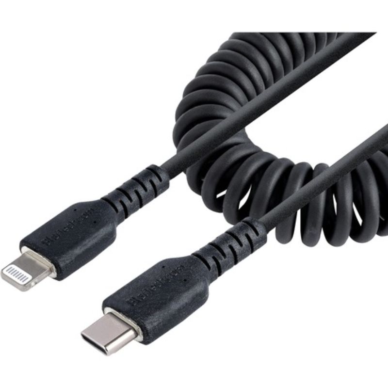 StarTech.com 50 cm Lightning to USB-C Data Transfer Cable - Durable, MFi Certified, Coiled