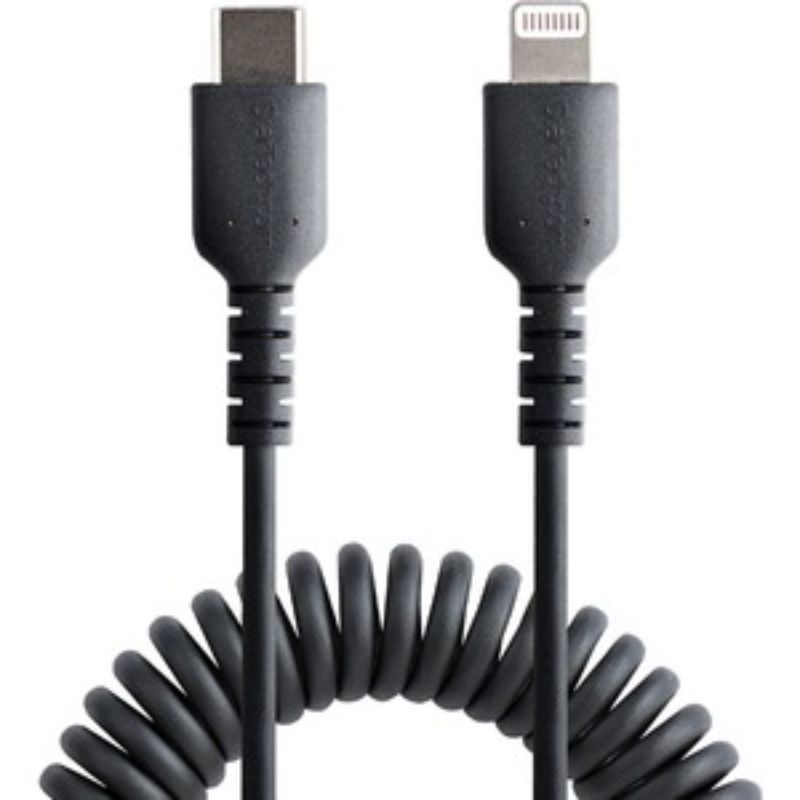 StarTech.com 50 cm Lightning to USB-C Data Transfer Cable - Durable, MFi Certified, Coiled