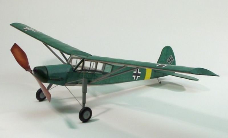 Balsa Kit and Glider - Dumas FIESELER 156 STORCH KIT (30" Wingspan)