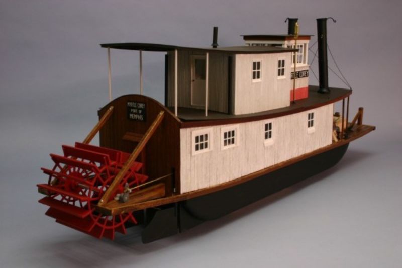 Wooden Ship and Fittings - 38" Myrtle Corey Rover Towboat