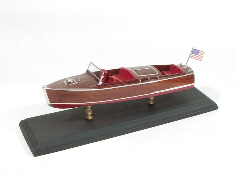 Wooden Ship and Fittings - 12" '30 Chris Craft Runabout