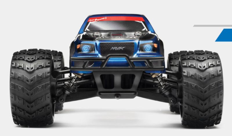 1/18 Ion MT Monster RC car showcasing advanced 4WD, powerful motor, and stylish factory-finished design for thrilling off-road fun.