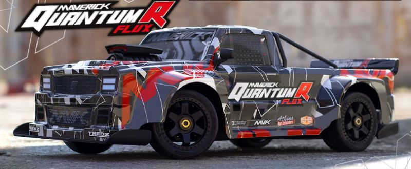 Radio Control Car - Flux 1/8 Quantum R Pick Up 4S (Grey/Red)