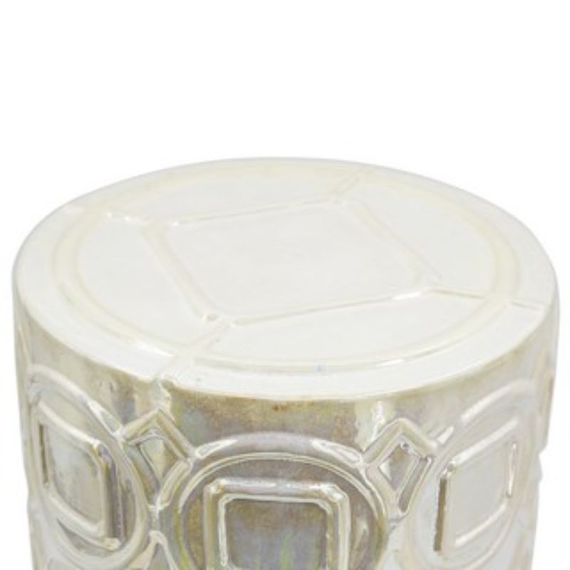 STOOL - SHELBY IRIDESCENT GLAZE CERAMIC (49.5cm)