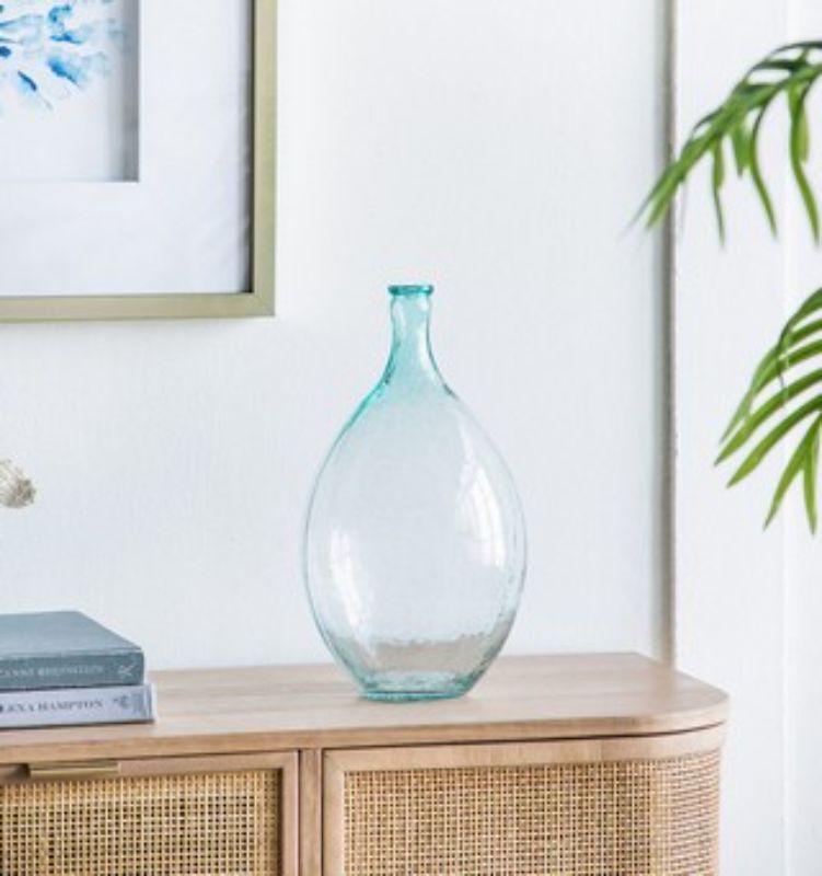 BOTTLE - BUBBLE GLASS (34.3cm)