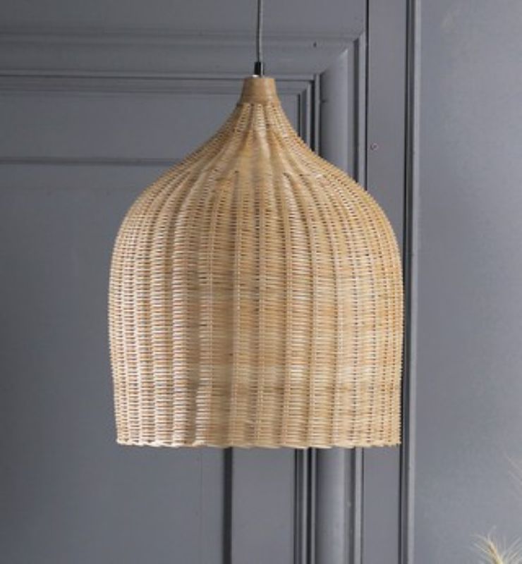 HANGING LIGHT - RATTAN (51cm)