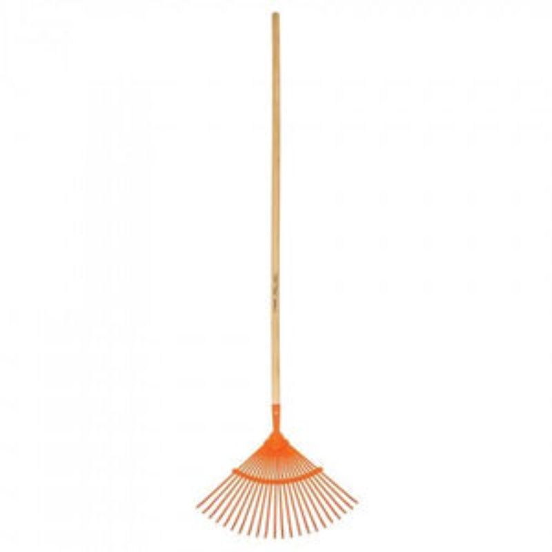 Leaf Rake Metal Head 22 Tyne with 1.2m Handle Truper