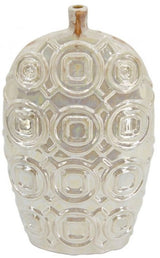 VASE - SHELBY SHORT IRIDESCENT GLAZE CERAMIC (40.5cm)
