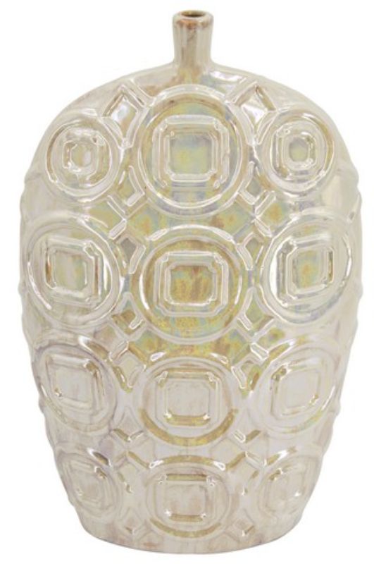 VASE - SHELBY TALL IRIDESCENT GLAZE CERAMIC (50.8cm)