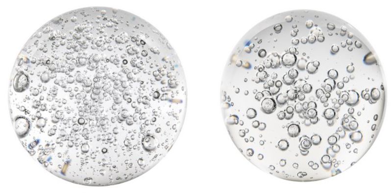 Ornament - BUBBLE SPHERES 10cm (SET of 2)