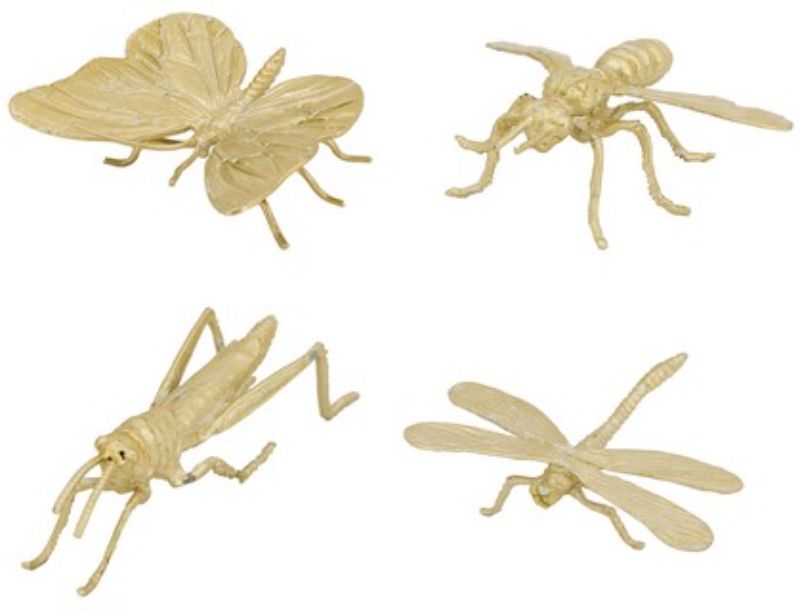 Ornament - CAST IRON INSECTS 11cm (SET of 4 Assorted)
