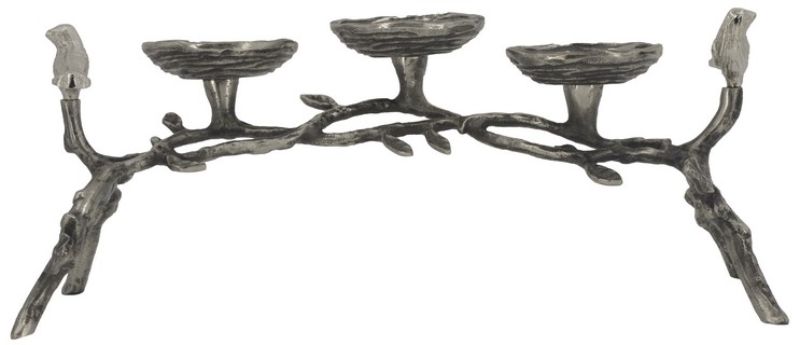 CANDLE HOLDER - BIRD 3 PILLAR (40.6cm)
