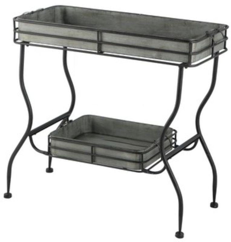 TRAY TABLE - MAGGIE GALVANIZED (81cm)