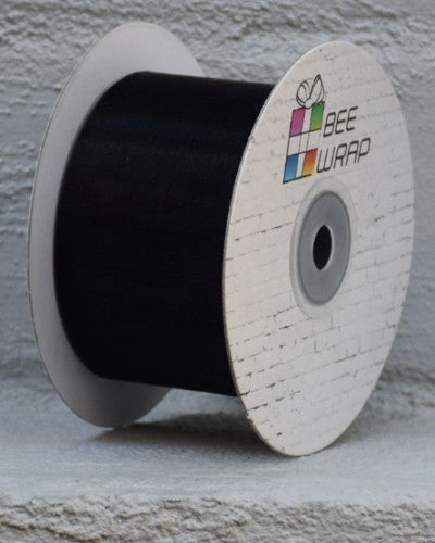 Ribbon - Cut Edge Organza 50mm (Black)