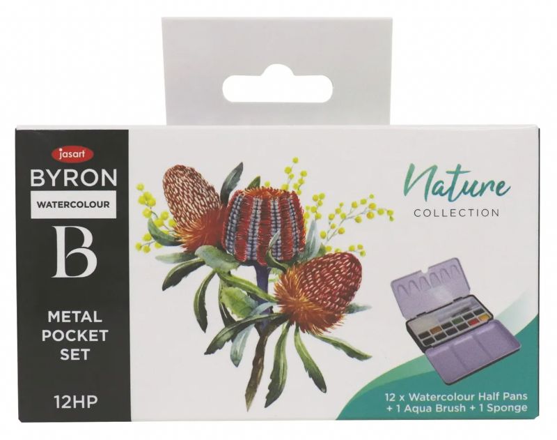 Jasart Byron Watercolour Pocket - Set Of 12 NATURE SET 12