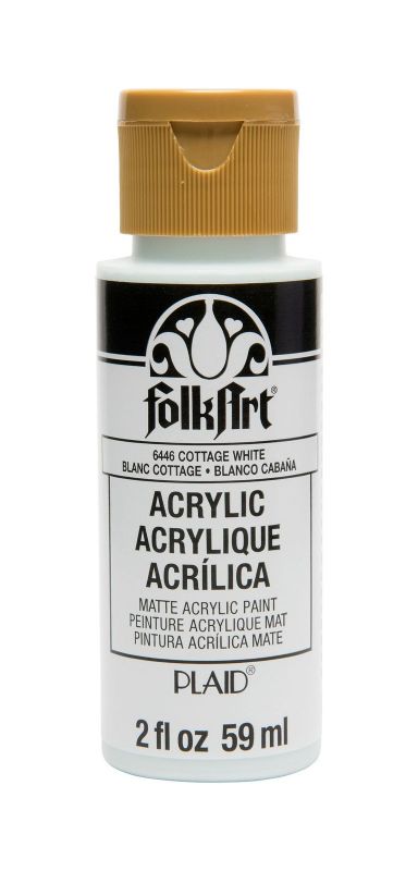 Folk Art Acrylic Paint 2oz/59ml  COTTAGE WHITE 6446
