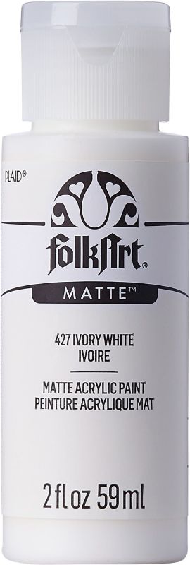 Folk Art Acrylic Paint 2oz/59ml  IVORY WHITE JA427