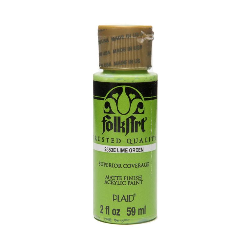Folk Art Acrylic Paint 2oz/59ml  LIME GREEN 2553