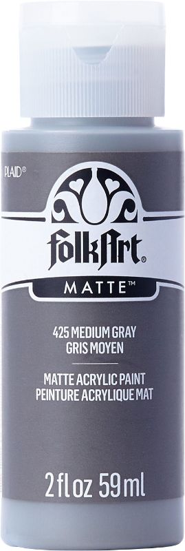 Folk Art Acrylic Paint 2oz/59ml  MEDIUM GRAY K425