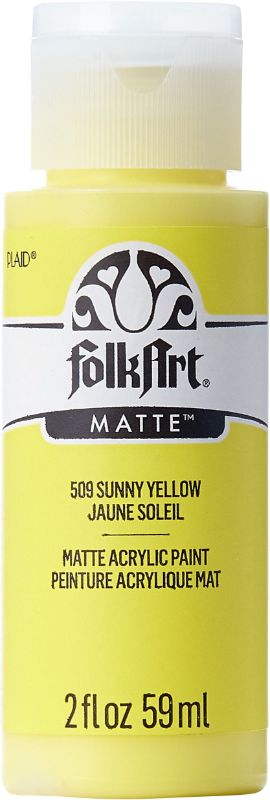 Folk Art Acrylic Paint 2oz/59ml  SUNNY YELLOW K509