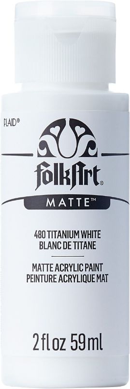 Folk Art Acrylic Paint 2oz/59ml  TITANIUM WHITE JA480
