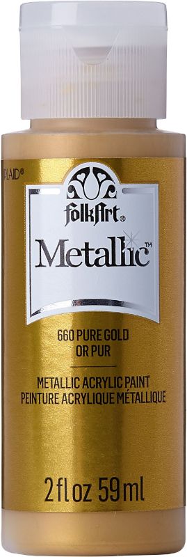 Folk Art Acrylic Metallic Paint 2oz/59mlPURE GOLD 660EX