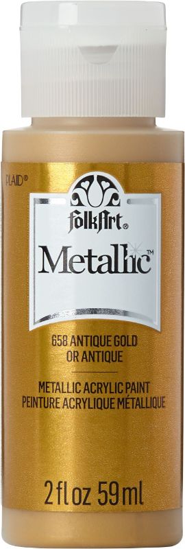 Folk Art Acrylic Metallic Paint 2oz/59mlANTIQUE GOLD K658