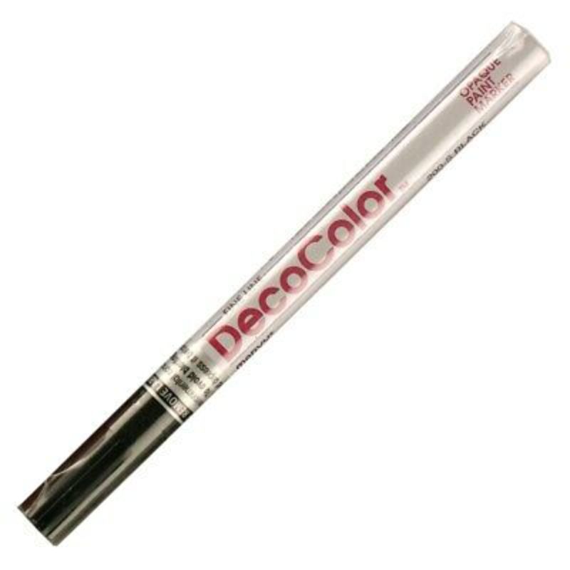 Marvy Decocolor Opaque Paint Marker Fine - Black