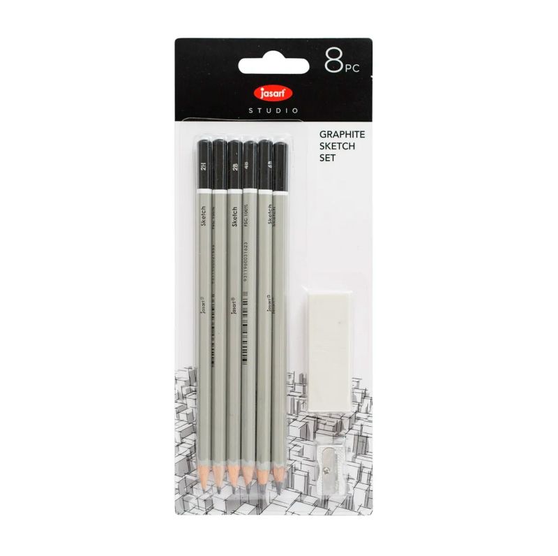 Jasart Sketching Graphite - Set Of 8