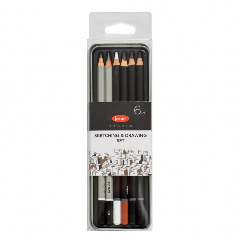 Jasart Studio Sketching - Tin Of 6