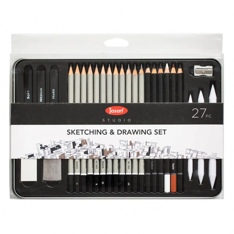 Jasart Studio Sketching - Tin Of 27