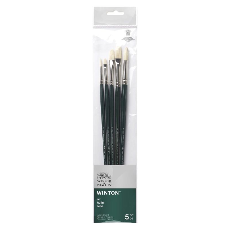 Winsor & Newton Winton Brush Long Handle V1 - Set Of 5