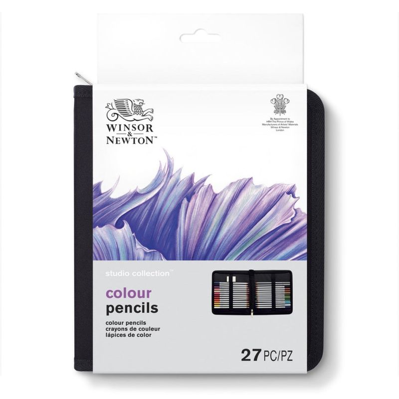 Winsor & Newton Colouring Pencils Zip Case - Set Of 27