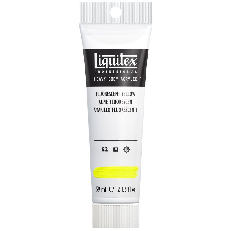 Liquitex Heavy Body Acrylic Paint 59ml Muted,  FLURO YELLOW S2