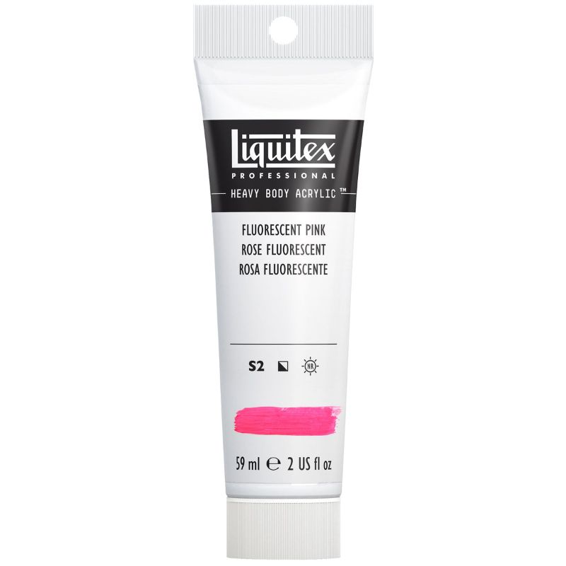 Liquitex Heavy Body Acrylic Paint 59ml Muted,  FLURO PINK S2