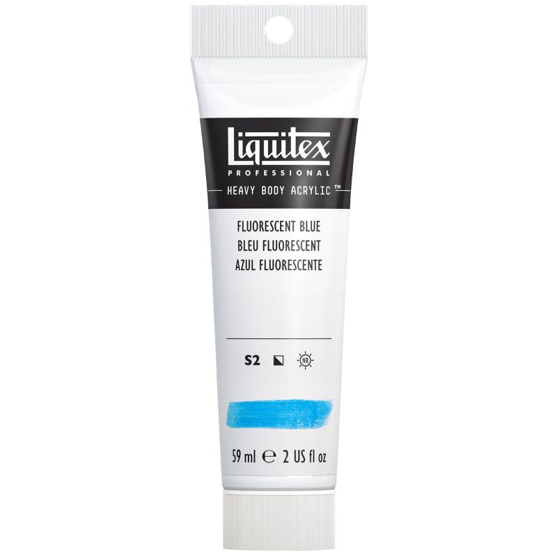 Liquitex Heavy Body Acrylic Paint 59ml Muted,  FLURO BLUE S2