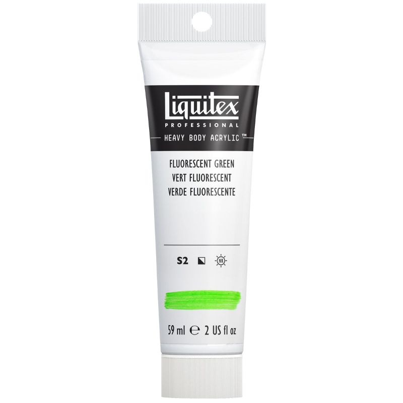 Liquitex Heavy Body Acrylic Paint 59ml Muted,  FLURO GREEN S2