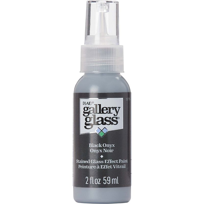 Plaid Gallery Stained Glass Paint 59ml BLACK ONYX T 19775