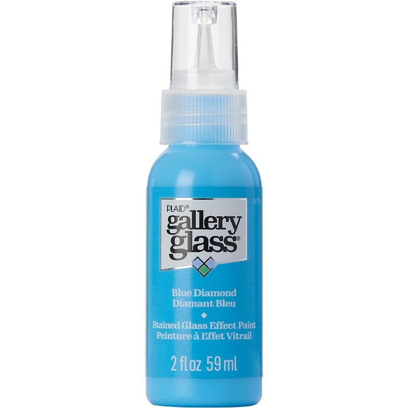 Plaid Gallery Stained Glass Paint 59ml BLUE DIAMOND T 19776